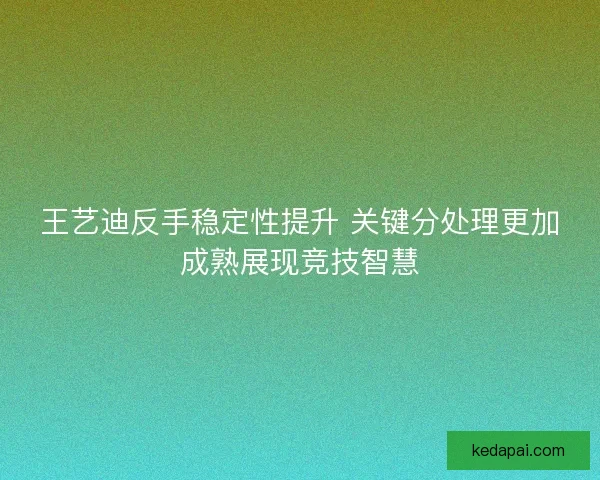 王艺迪反手稳定性提升 关键分处理更加成熟展现竞技智慧